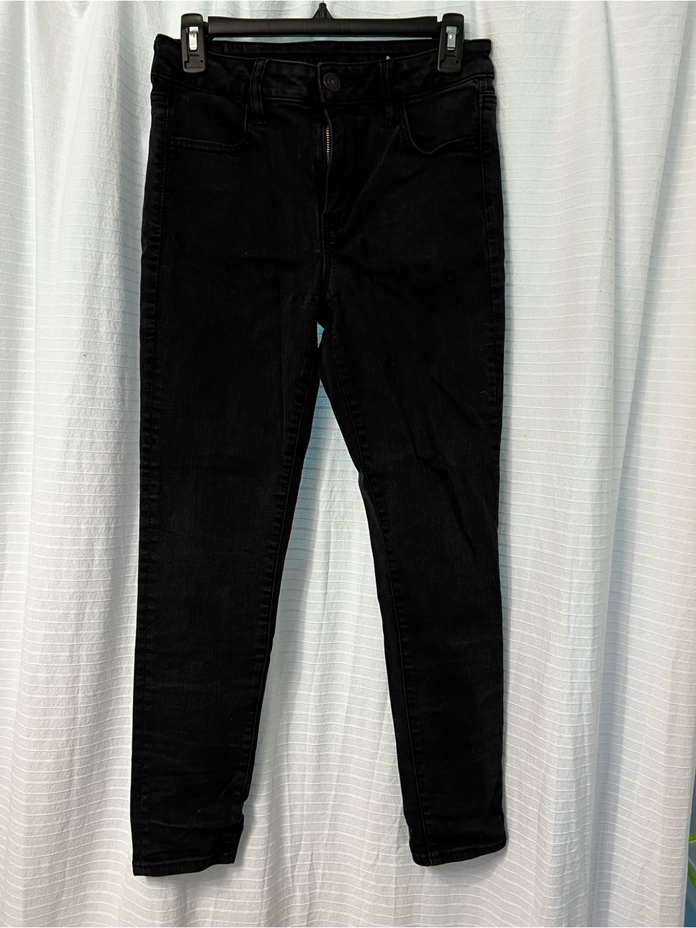 American Eagle Outfitters Black Skinny High-Rise Jeans